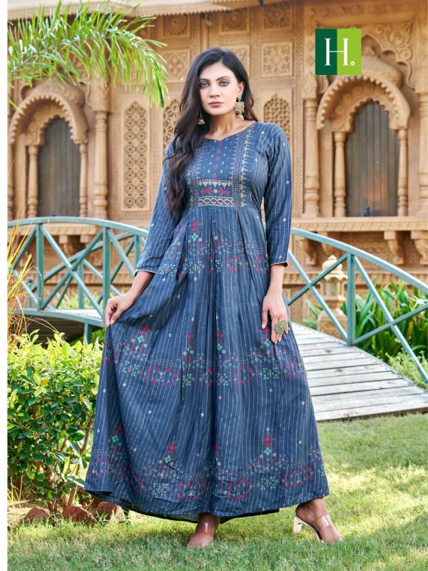 Hirwa Saina Rayon Designer excellent Look Kurti Collection
